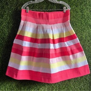 7th Ave Design Studio Striped Bandage Skirt Structured
